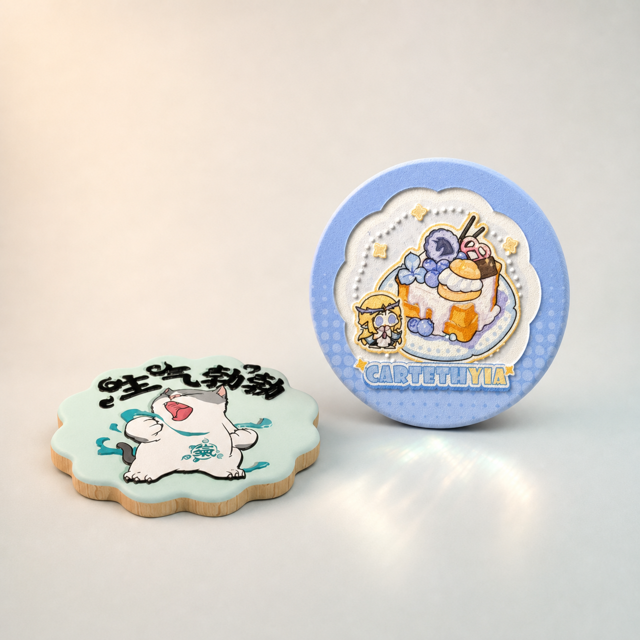 Custom Wooden Relief Pins